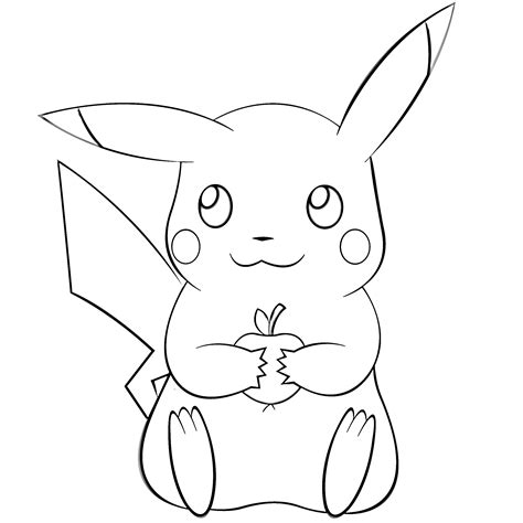 pikachu colorir|Pikachu coloring pages